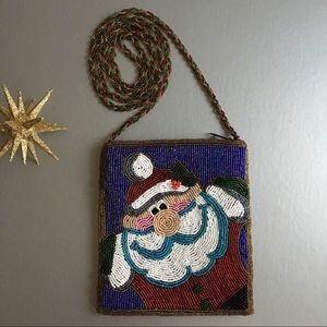 Beaded Santa Claus Purse